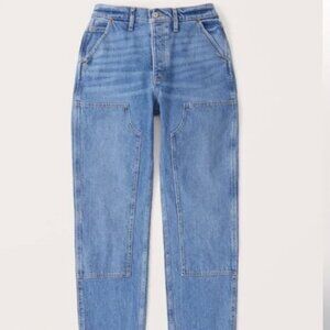 Abercrombie Women's High Rise Carpenter Dad Jean size 30